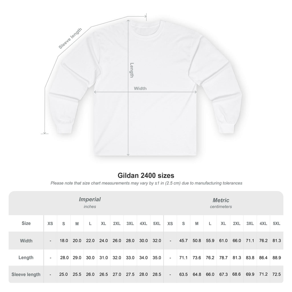 FLOAT:)NG Statement Long Sleeve Tee (White)