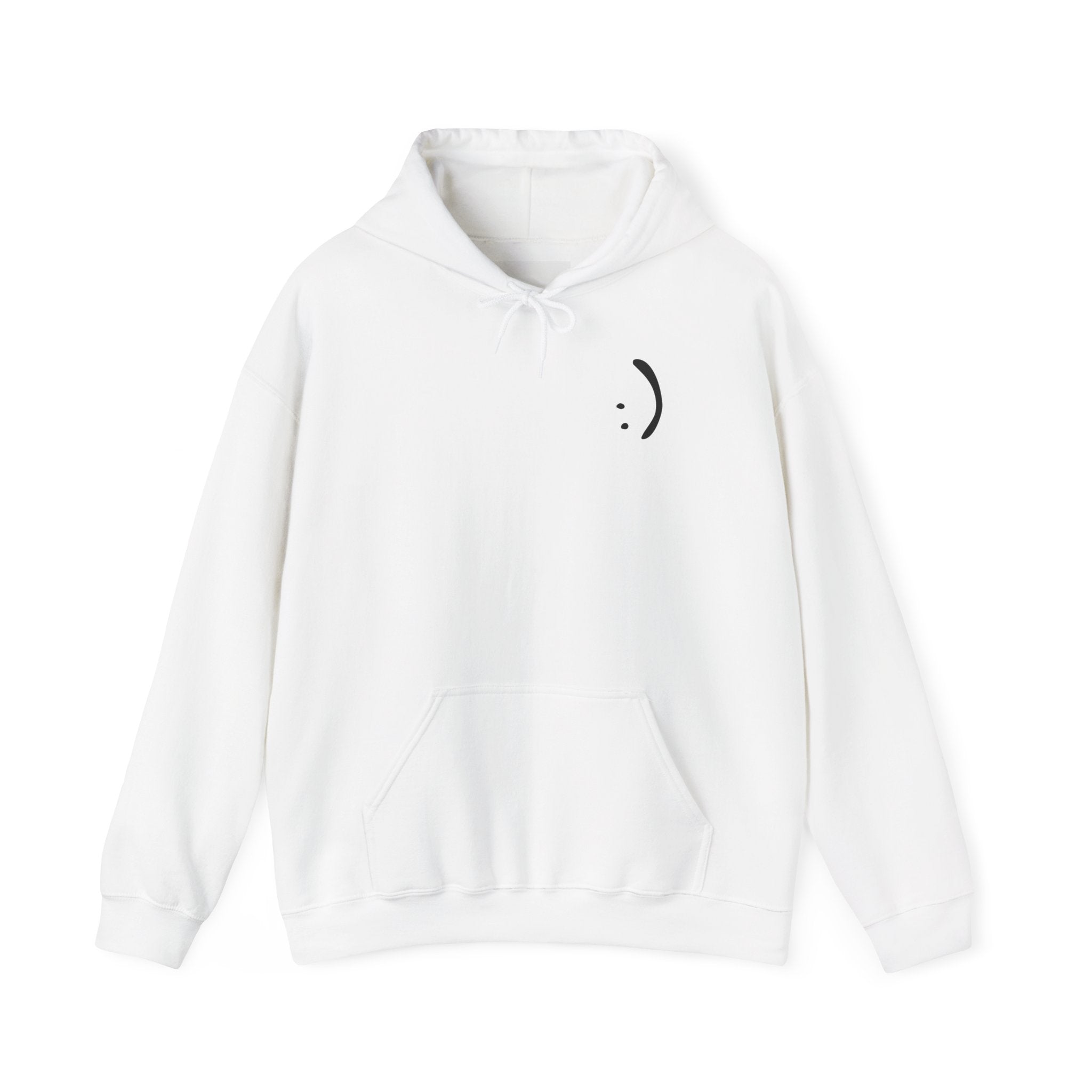 FLOAT:)NG Smiley Hoodie (White)